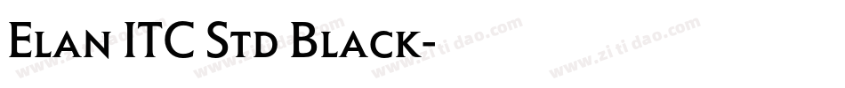 Elan ITC Std Black字体转换